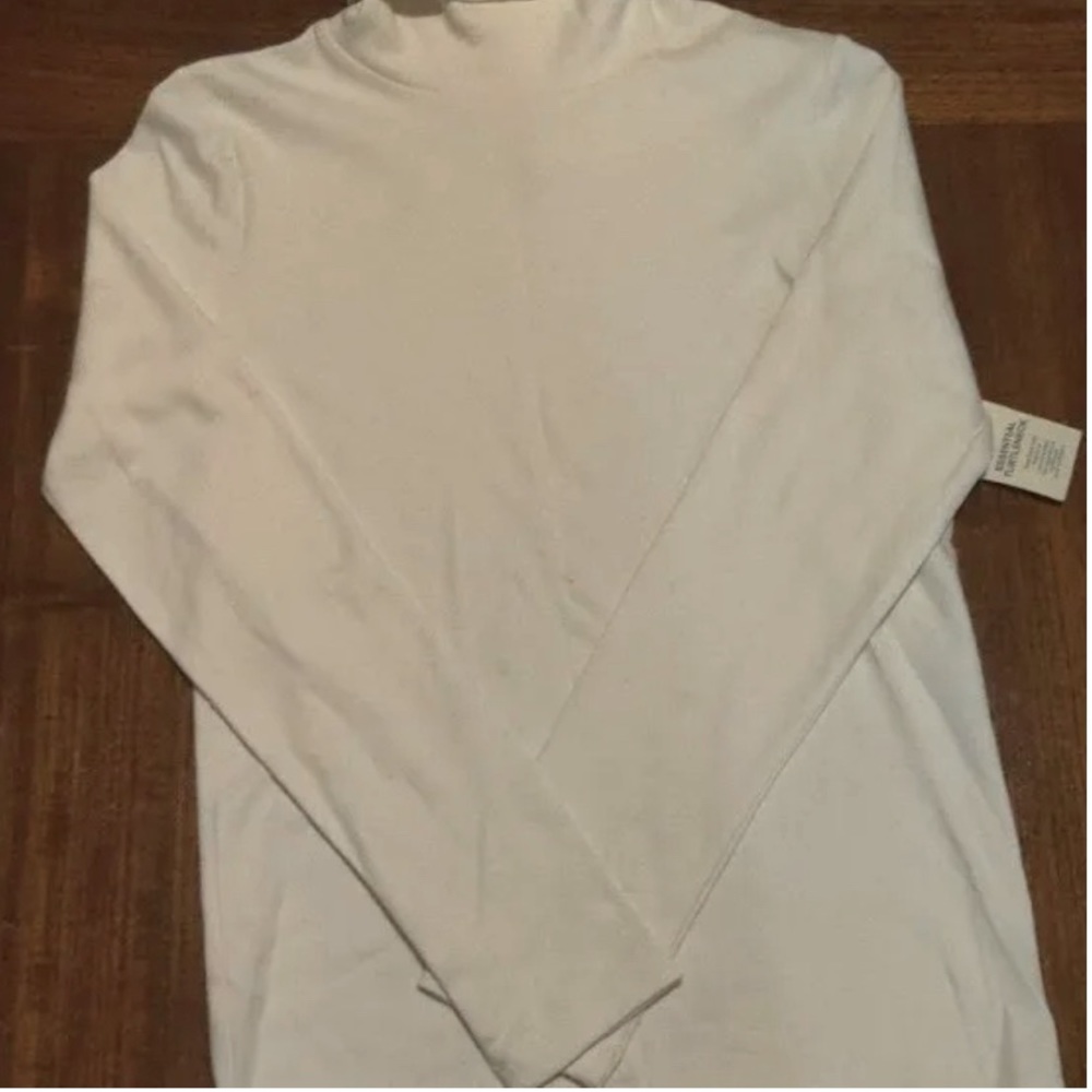 Plus Size Turtleneck White XXL